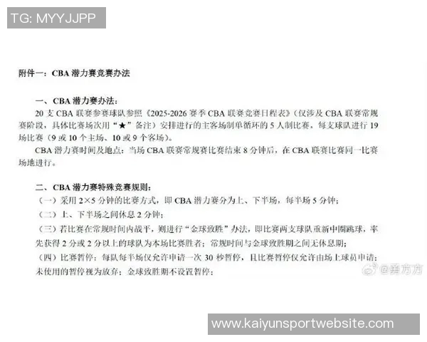 CBA新赛季潜力赛尚未确定各方意见分歧亟待解决